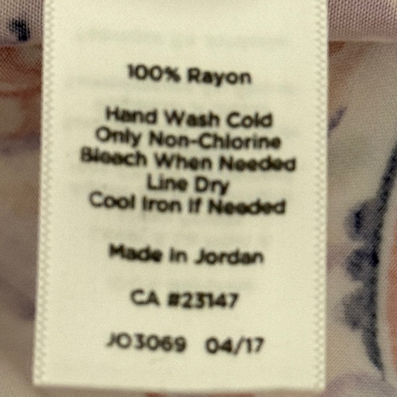 Talbots Paisley Print Blouse Size Medium Petite - Picture 4 of 4